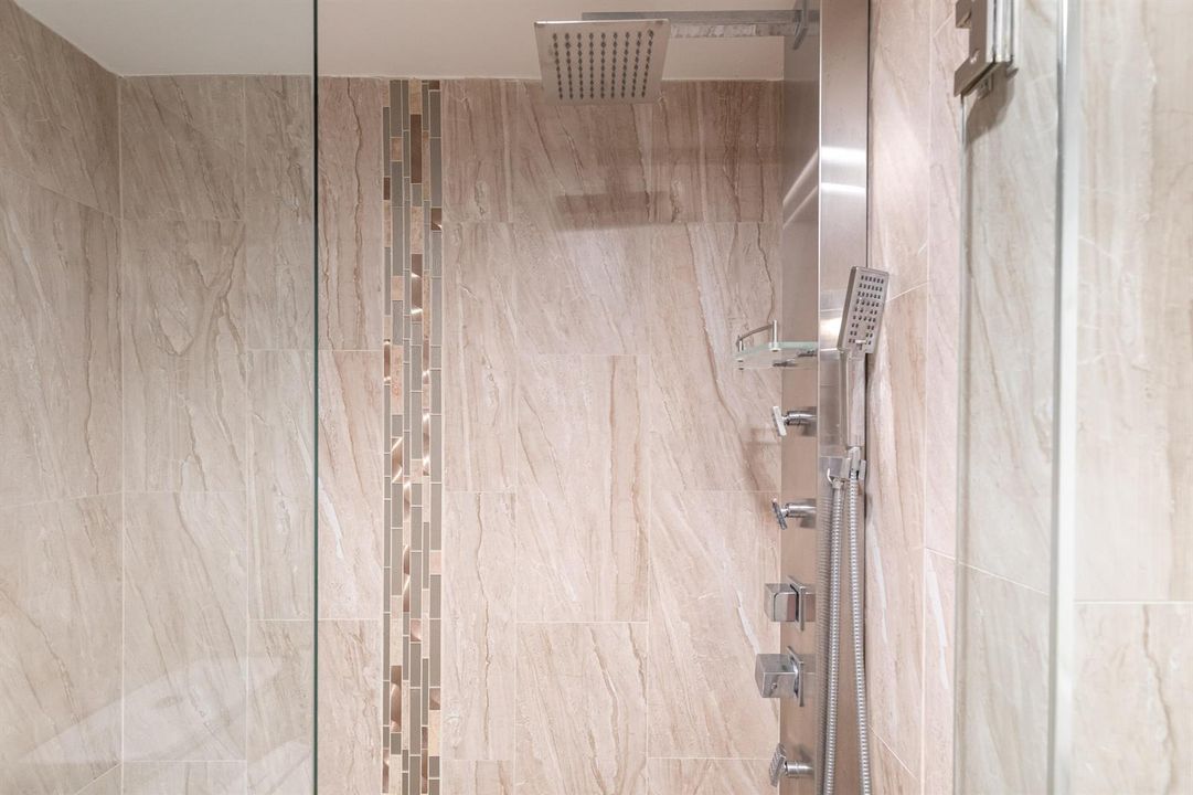 Master shower