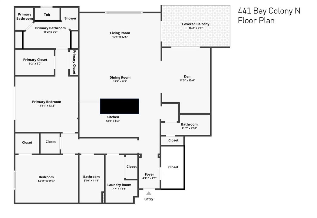 441 Bay Colony Floor Plan