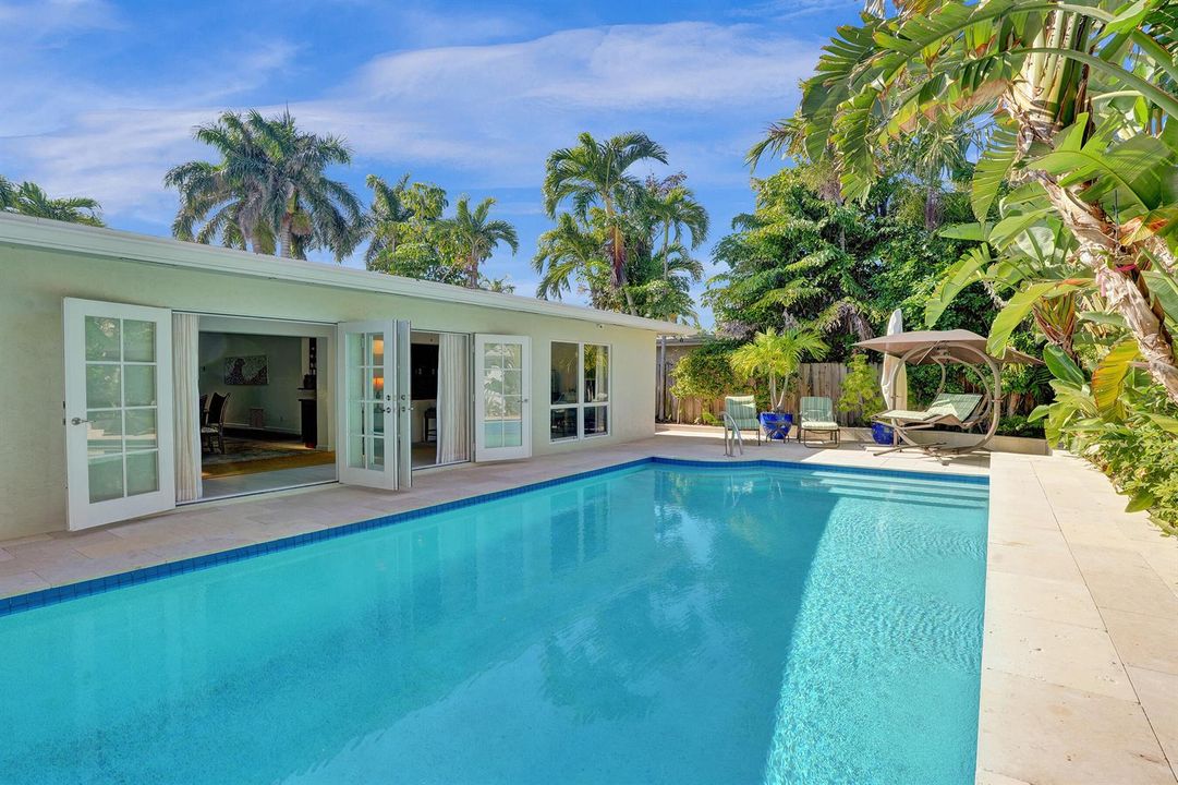 French doors to Back yard