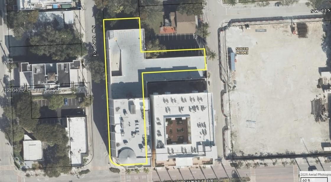 Aerial Survey. Illustrating the property boundary and site footprint