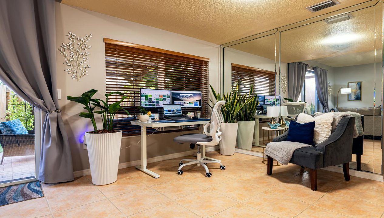 office area dining area
