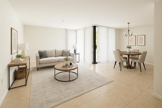 Living - Dining Room Rendering