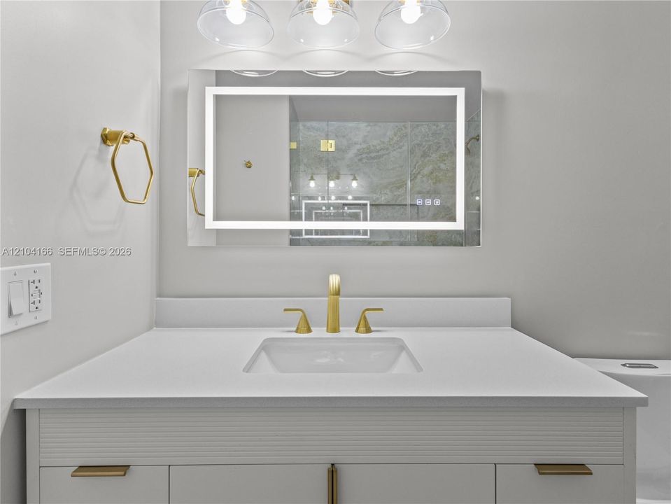 Second-floor guest bathroom