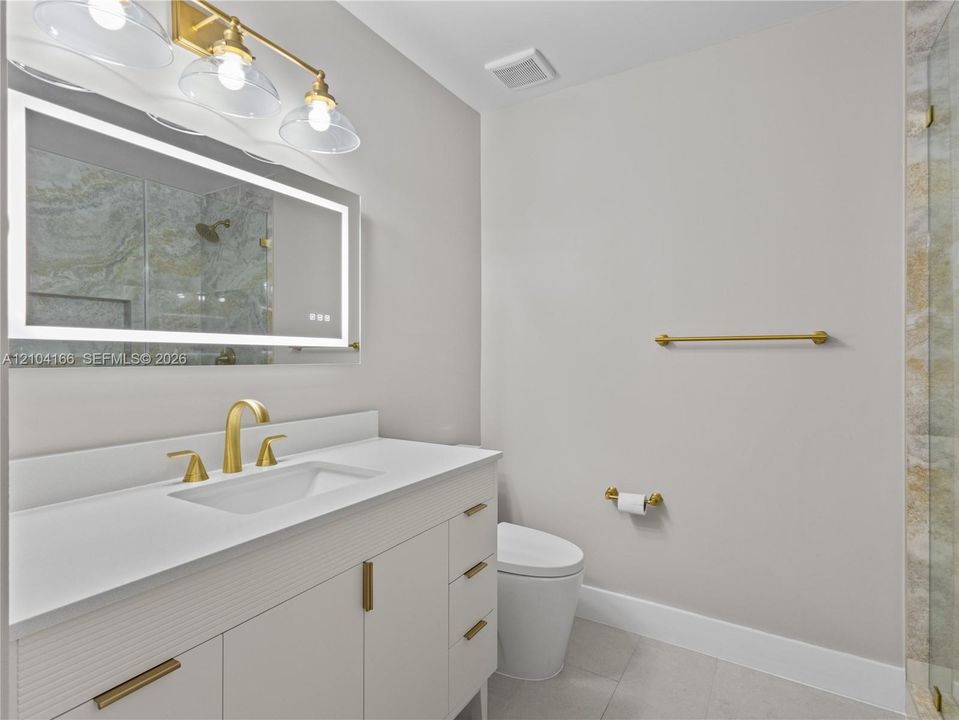 Second-floor guest bathroom