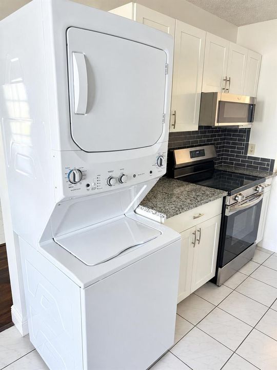 Bright Modern Kitchen Laundry Corner