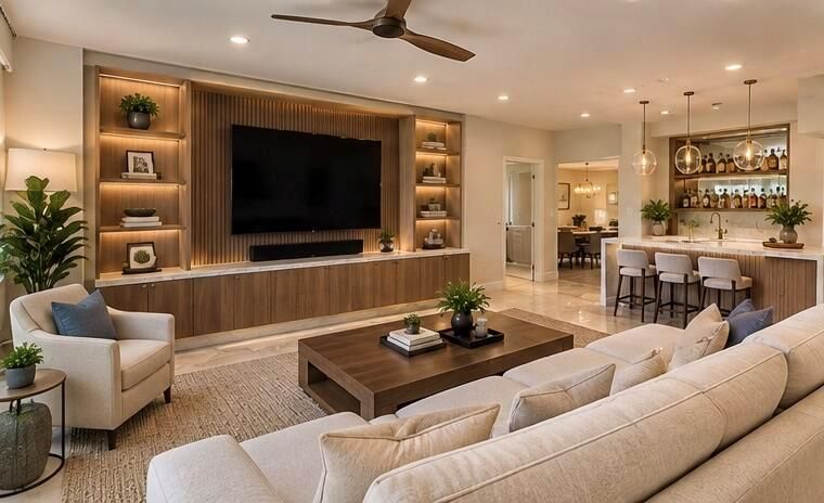 FAMILY ROOM - REIMAGINED POST-REHAB (AI)