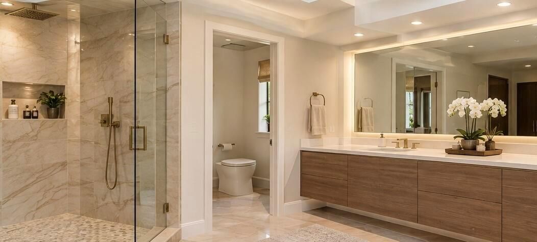 MASTER BATHROOM - REIMAGINED POST-REHAB