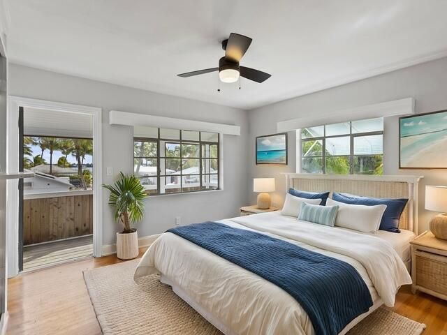 Bedroom staged