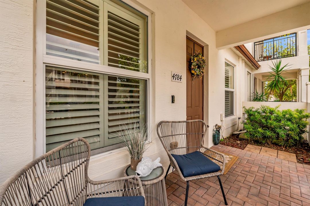Ground level entry PORCH