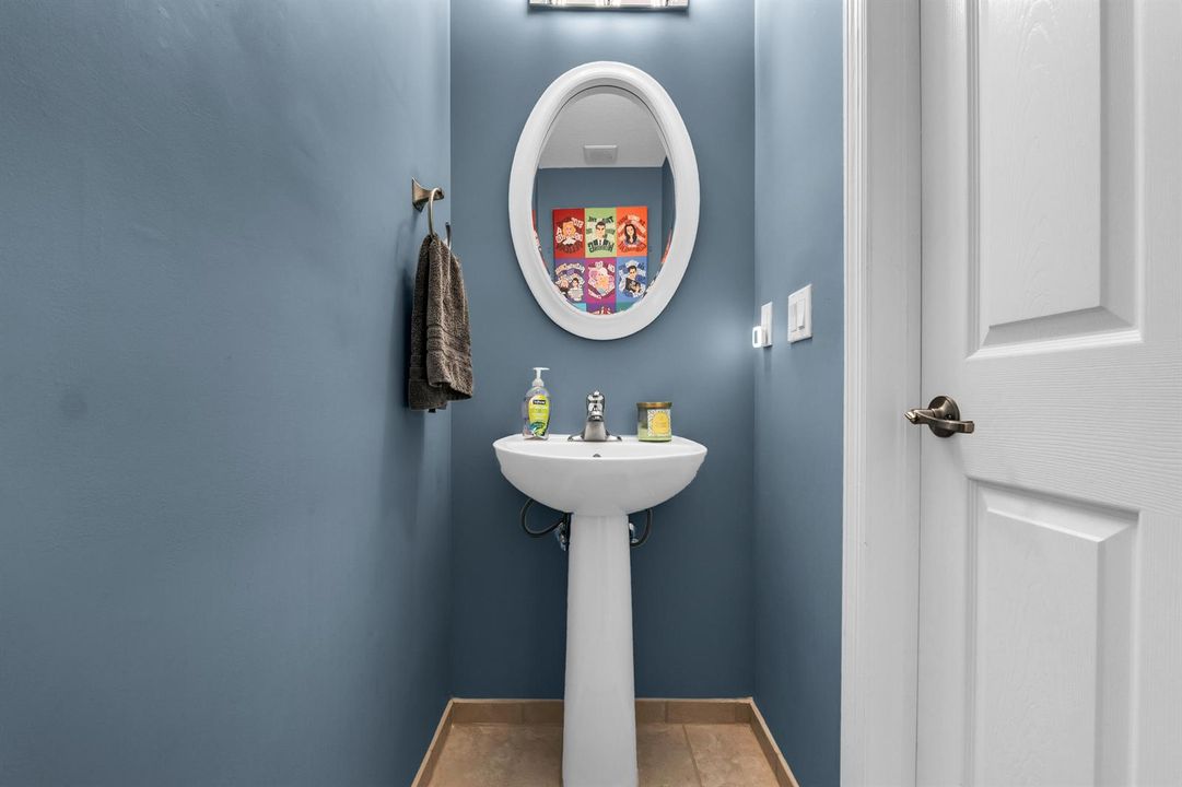 Main level half bath
