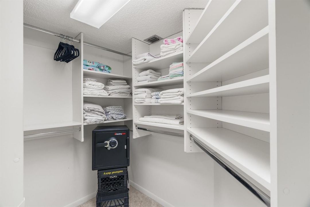 Closet in primary bedroom