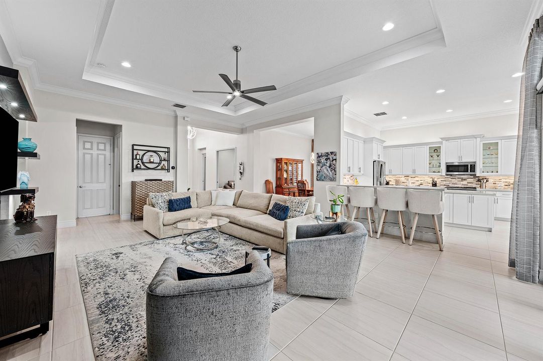 Great Room Is Open To The Kitchen