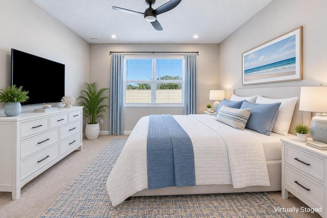 Staged Primary Bedroom