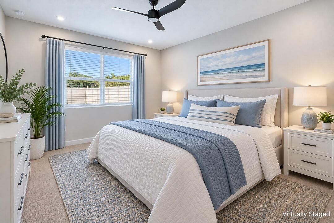 Staged Primary Bedroom