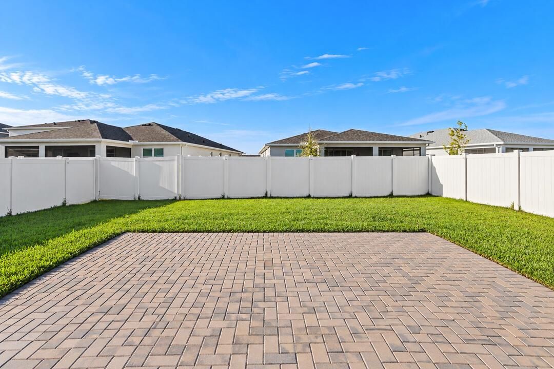 Extended pavers and still plenty of yard