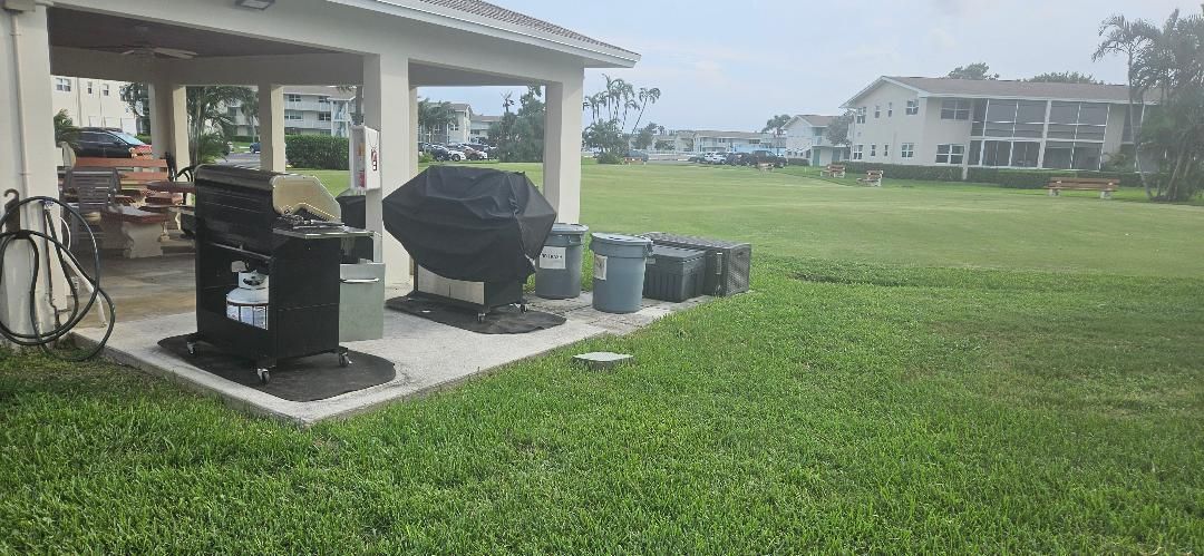 putting green and bbq gazebo
