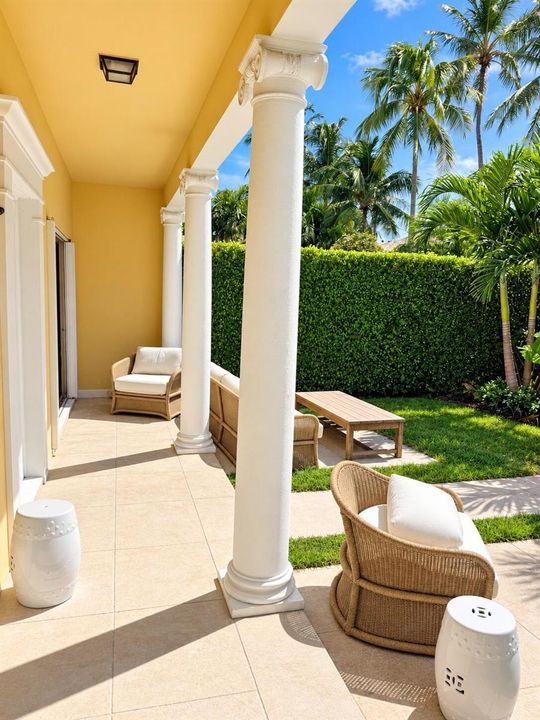 Patio facing East