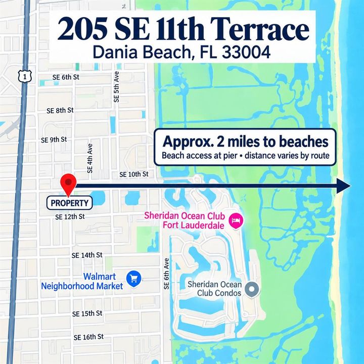 Dania Beach property map