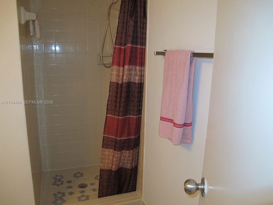 Tiled shower