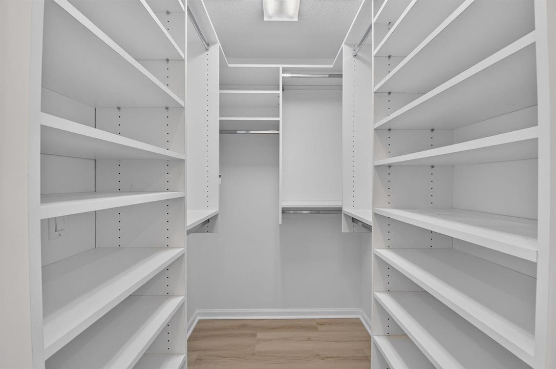 Walk-in Closet with Built-in