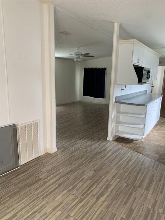 Den to Living and Kitchen