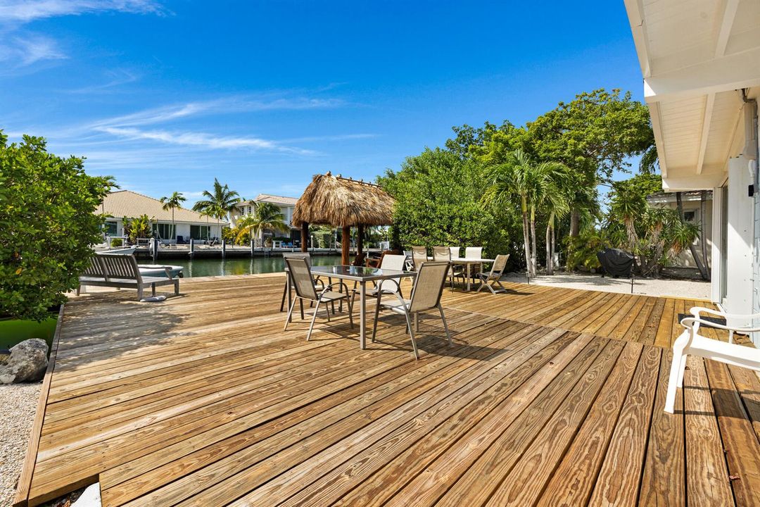 Spacious deck
