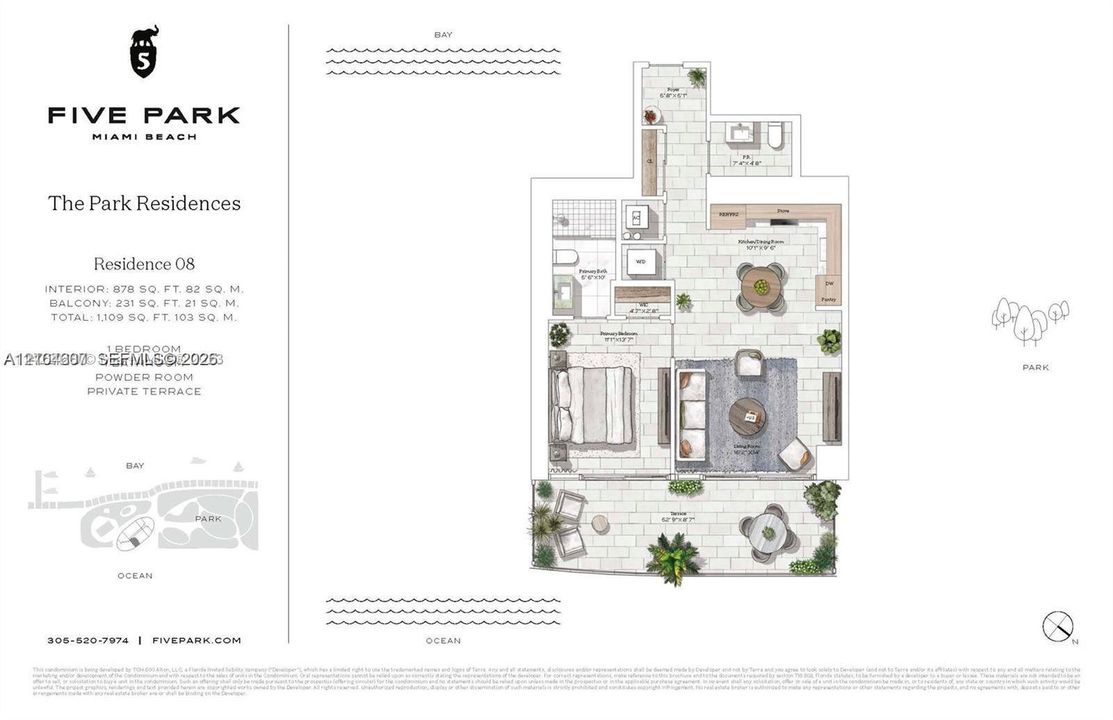 For Rent: $8,700 (1 beds, 1 baths, 732 Square Feet)