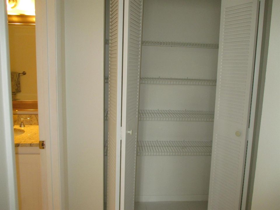 Hallway storage closet
