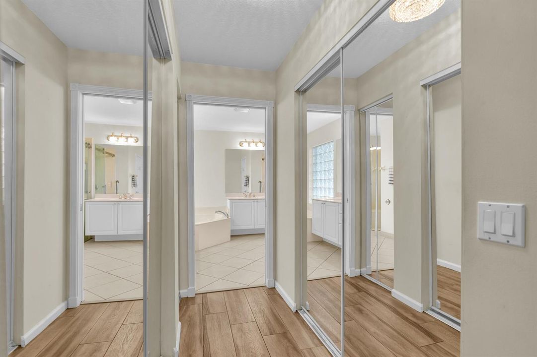 Primary bedroom closets