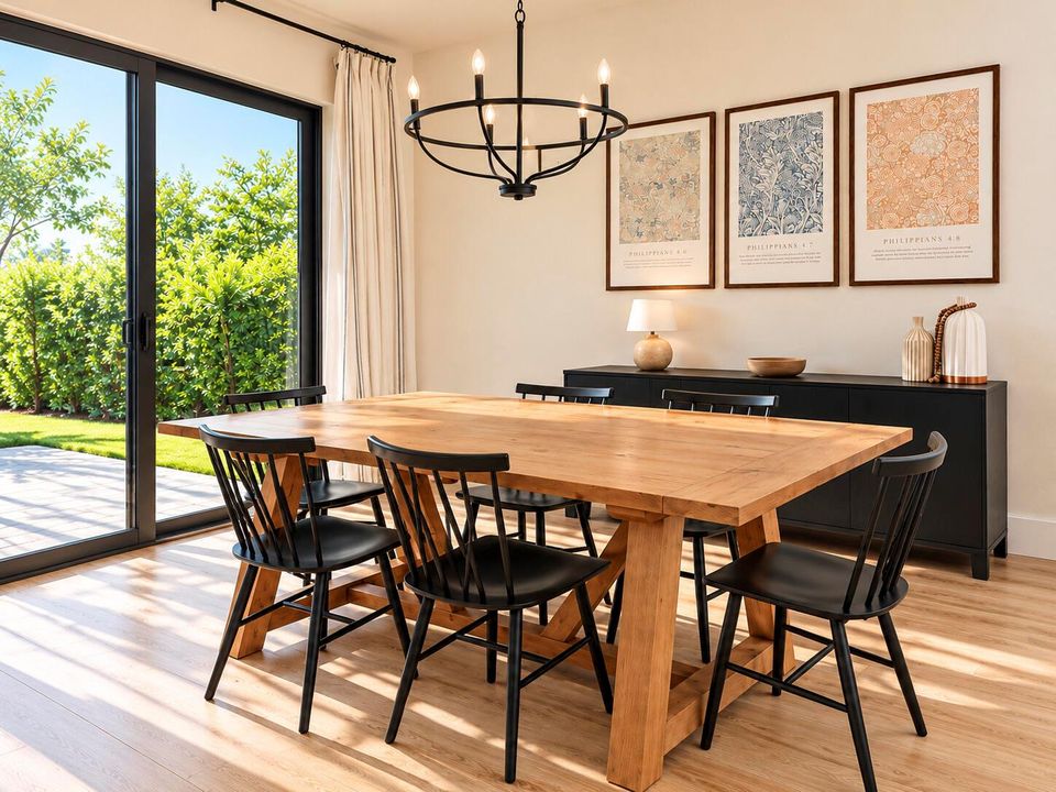Sunlit Modern Farmhouse Dining Room_edit
