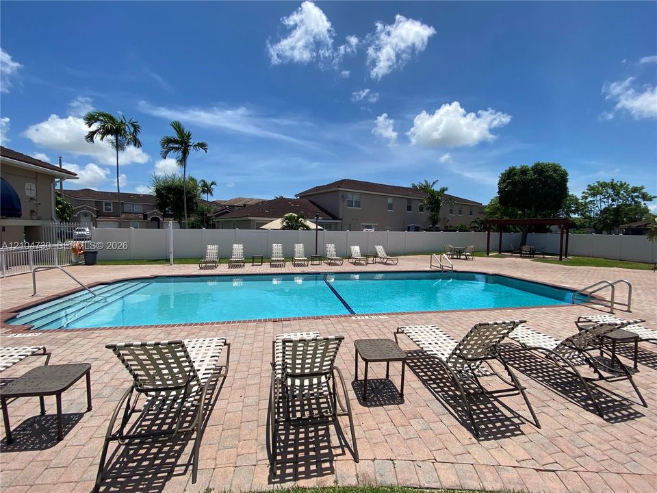 Community pool area.
