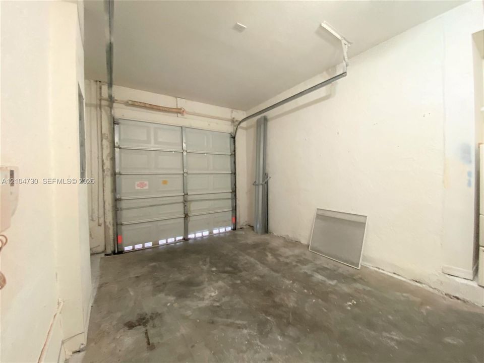 One-car garage.