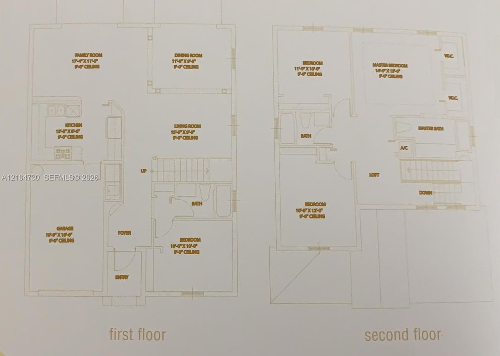 Unit's floor plan.