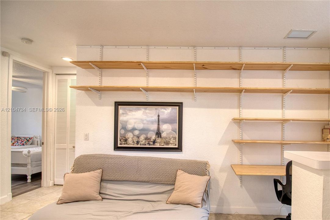 Loft with futon and WFH station