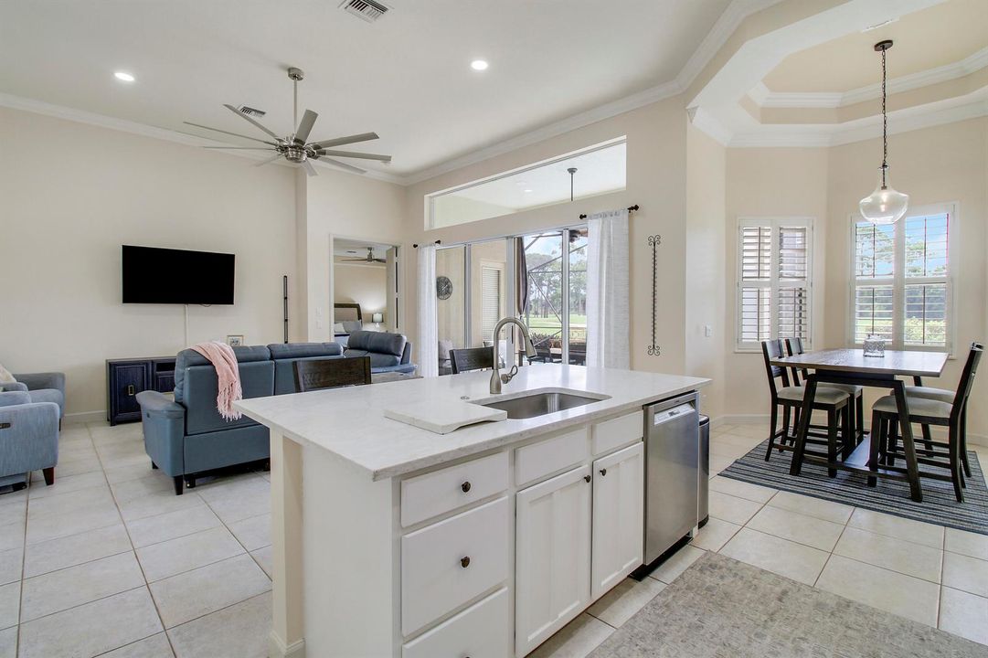 Kitchen, Dining, Family Room