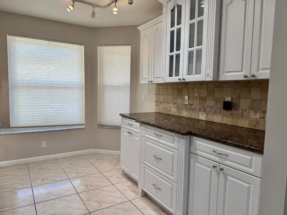 Kitchen nook and more cabinets