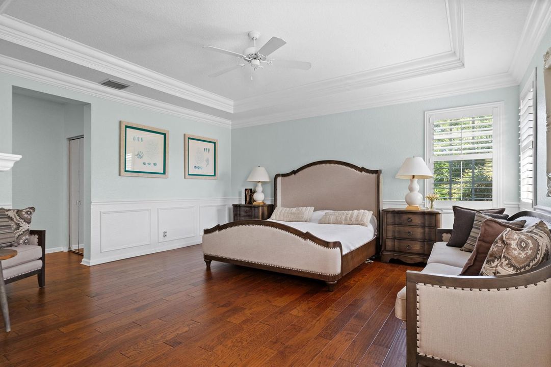 Master suite with water views