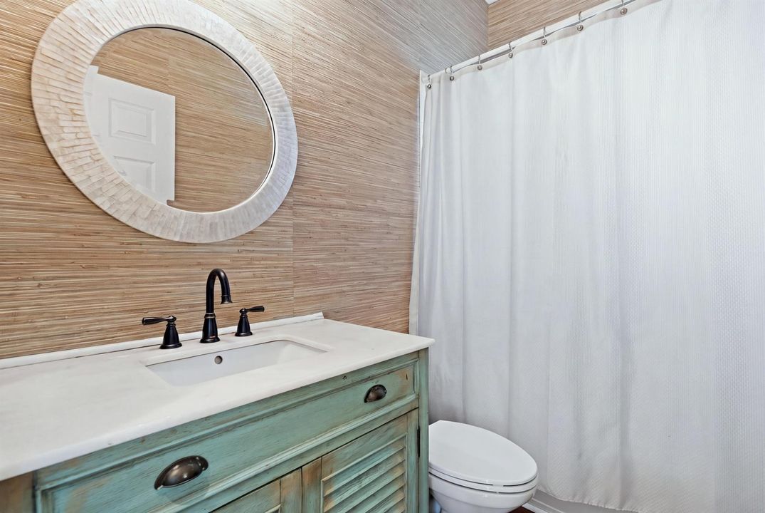 First floor full bathroom
