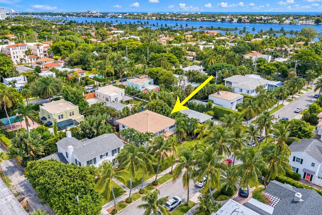 Tropical Waterfront Neighborhood Aerial