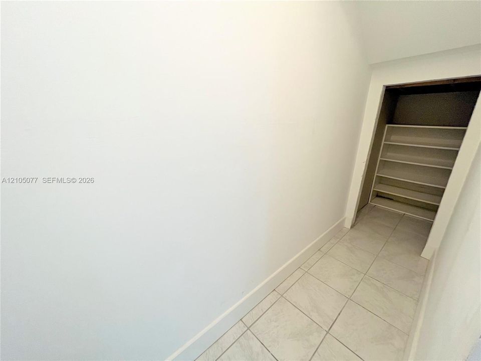 Lots of storage under the stairs