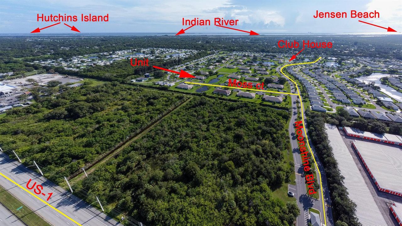 Red sign 5794 Moss Ct Fort Pierce FL 349
