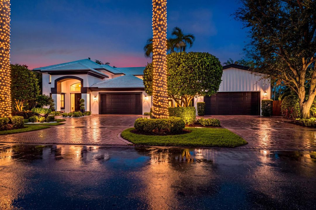 Front Elevation at Sunset