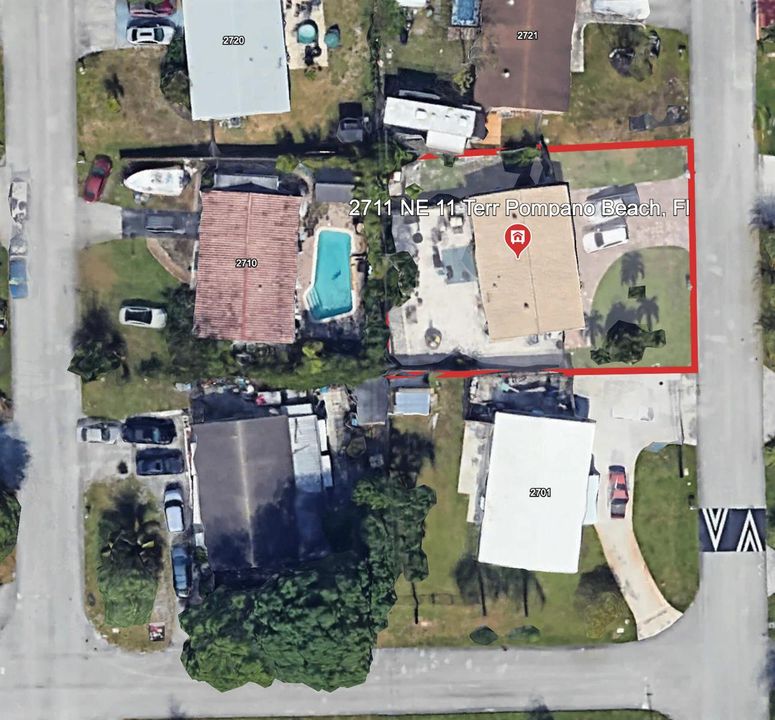 2711 ne 11th terr pompano beach aerial v