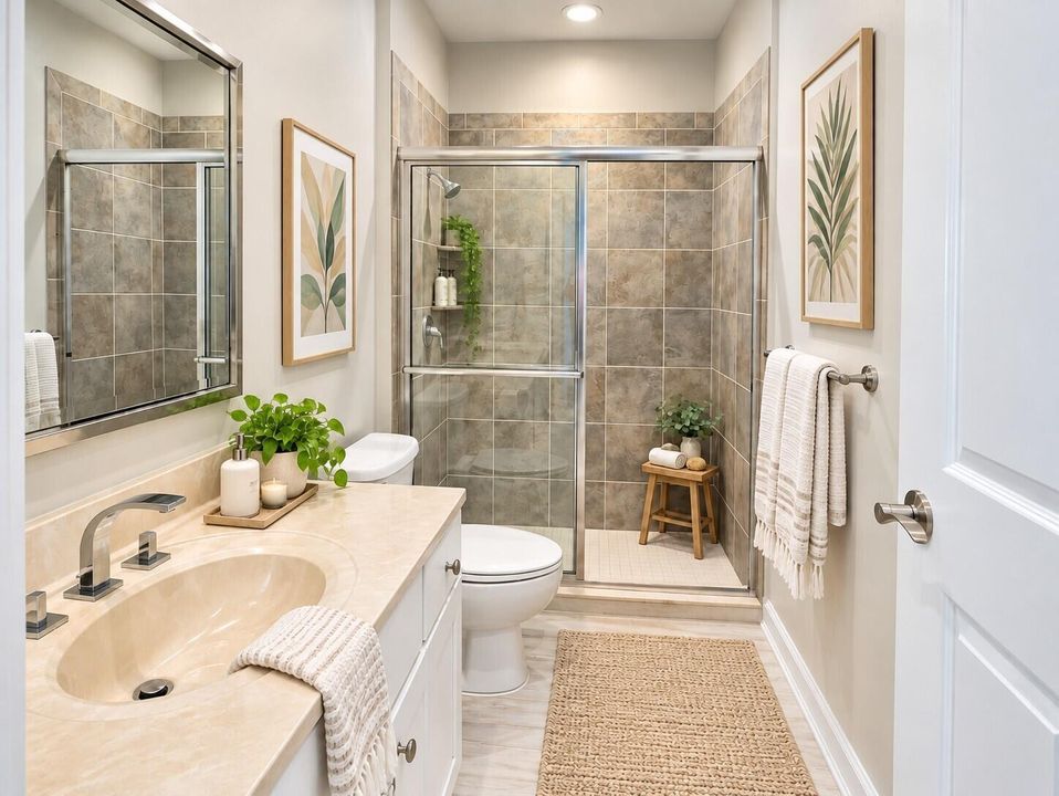 Reardon bath 2 Bright Neutral Spa Bathro