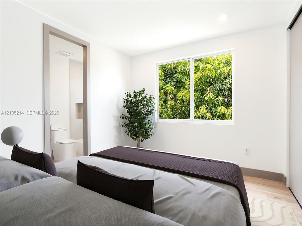 Bedroom 2 with ensuite bathroom