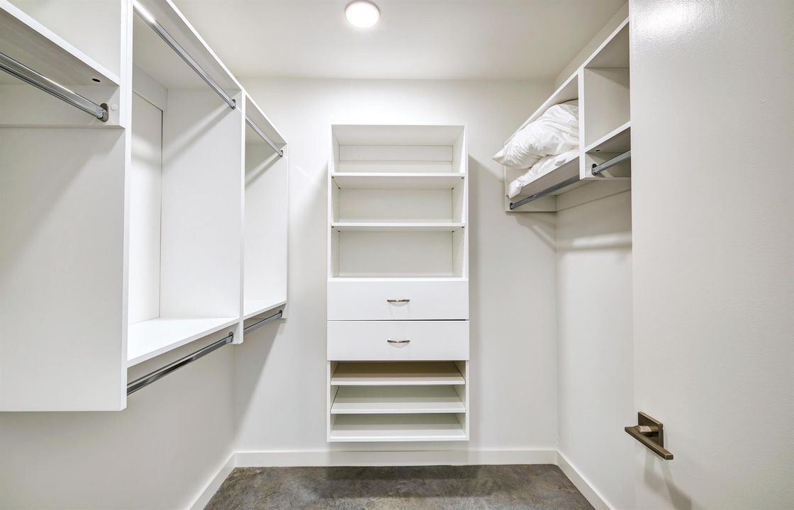 Master walk in closet