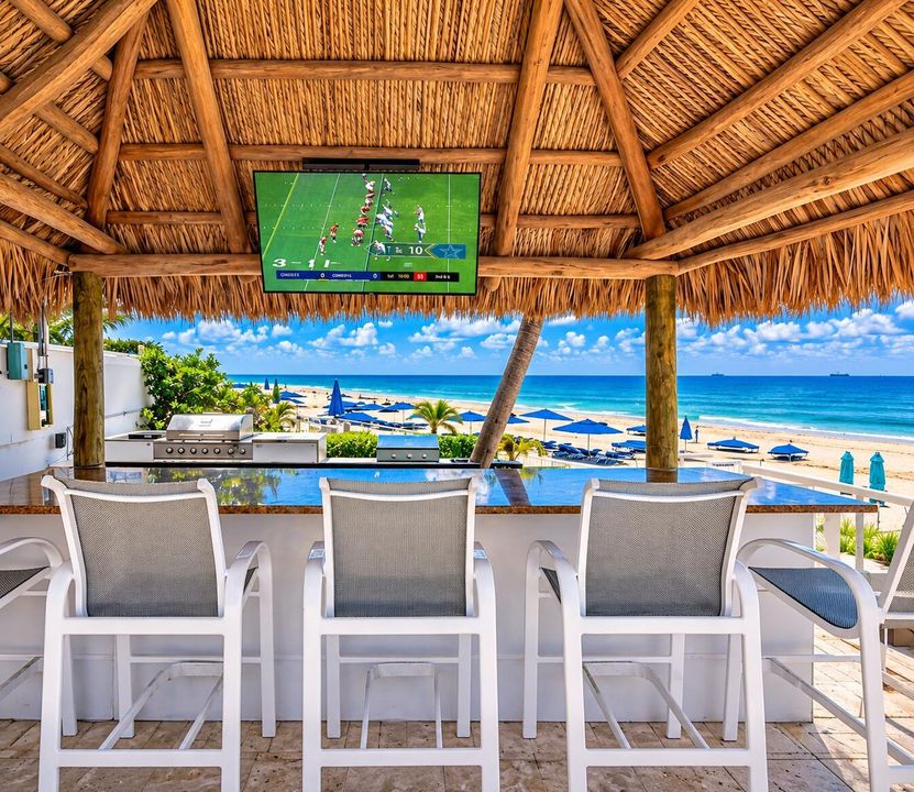 Luxury Tiki Bar by the Sea