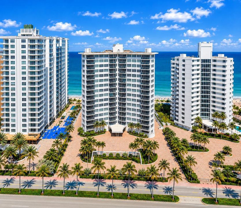 Oceanfront Towers and Palm Boulevard