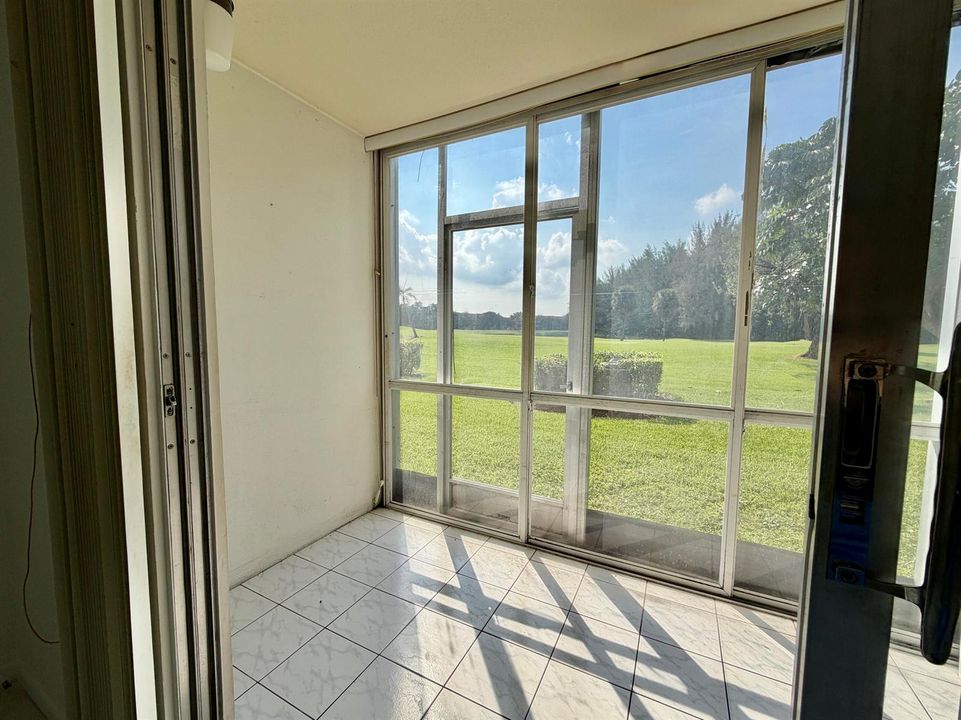 Enclosed patio