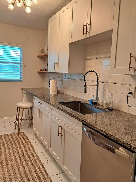 large sink and modern fixtures
